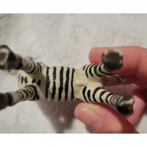 Vintage Schleich Zebra Male Adult Wildlife Animal Figure 1998 Retired 14148 - Picture 5 of 5